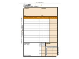 Optys 1086 paragon číslovaný 2 x 50 listů NCR A6 Optys 1086 paragon číslovaný 2 x 50 listů NCR A6