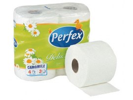 Papír toaletní Perfex Deluxe s vůní heřmánku 3-vrstvý / 1 ks Papír toaletní Perfex Deluxe s vůní heřmánku 3-vrstvý / 1 ks
