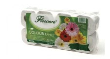 Flowers Family toaletní papír 2-vrstvý 8ks