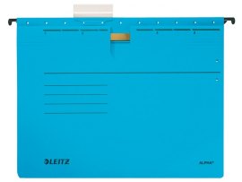 Závěsné desky Leitz Alpha s rychlovazačem - modrá Závěsné desky Leitz Alpha s rychlovazačem - modrá