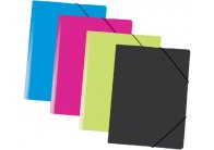 Spisové desky A4 s gumou neprůsvitné - magenta Spisové desky A4 s gumou neprůsvitné - magenta