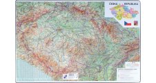 Pracovní podložky dekorované - jednostranná / mapa Česká republika