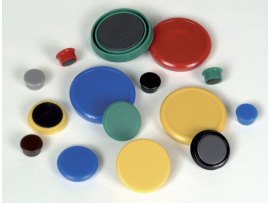 Magnety - průměr 24 mm/ bílé/ 10 ks Magnety - průměr 24 mm/ bílé/ 10 ks