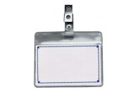 Jmenovka s klipem - 6 x 9 cm / na šířku / s klipem