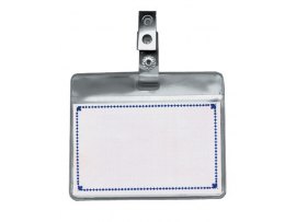Jmenovka s klipem - 6 x 9 cm / na šířku / s klipem Jmenovka s klipem - 6 x 9 cm / na šířku / s klipem