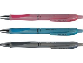 Kuličkové pero Solidly - barevný pastelový mix