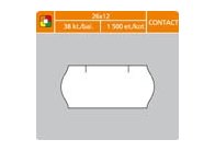Etikety do etiketovacích kleští - 26 x 12 mm Contact / bílá Etikety do etiketovacích kleští - 26 x 12 mm Contact / bílá