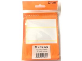 Samolepicí etikety v sáčku - 87 x 35 mm / 30 etiket