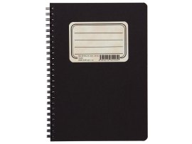 Blok BOBO Retro s boční spirálou - A5 / čtvereček Blok BOBO Retro s boční spirálou - A5 / čtvereček