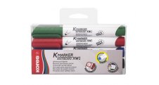Popisovač Kores K-Marker Whiteboard - sada 4 ks  / kulatý hrot
