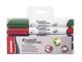 Popisovač Kores K-Marker Whiteboard - sada 4 ks / kulatý hrot Popisovač Kores K-Marker Whiteboard - sada 4 ks / kulatý hrot