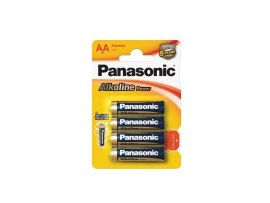 Baterie Panasonic Alkaline POWER alkalické - baterie tužka AA / 4 ks Baterie Panasonic Alkaline POWER alkalické - baterie tužka AA / 4 ks