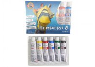 Temperové barvy - 6 barev / tuby 16 ml Temperové barvy - 6 barev / tuby 16 ml