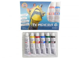 Temperové barvy - 6 barev / tuby 16 ml Temperové barvy - 6 barev / tuby 16 ml