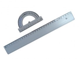 Pravítka - úhloměr 180 / 100 Pravítka - úhloměr 180 / 100