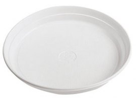 Talíře plastové - talíř bílý / průměr 22 cm / 100 ks Talíře plastové - talíř bílý / průměr 22 cm / 100 ks