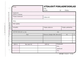 Optys 1037 výdajový pokladní doklad 100 listů A6 Optys 1037 výdajový pokladní doklad 100 listů A6