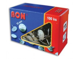Připínáčky RON - 222 / 100 ks, velikost 10 / 8 Připínáčky RON - 222 / 100 ks, velikost 10 / 8
