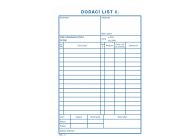 MSK 7400011 dodací listy 100 listů NCR A5 MSK 7400011 dodací listy 100 listů NCR A5