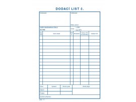 MSK 7400011 dodací listy 100 listů NCR A5 MSK 7400011 dodací listy 100 listů NCR A5