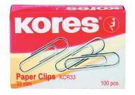 Dopisní spony Kores - 33 mm I 100 ks Dopisní spony Kores - 33 mm I 100 ks