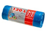 Pytle do košů Alufix Premium stahovací 100x70 cm 120 l 10 ks modré Pytle do košů Alufix Premium stahovací 100x70 cm 120 l 10 ks modré