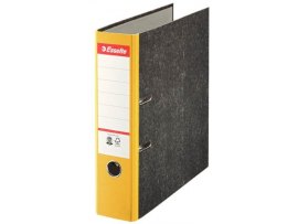 Esselte pákový pořadač A4 papírový s barevným hřbetem 7,5 cm žlutá