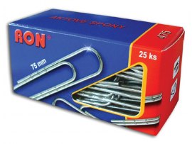 Aktové spony RON - 75 mm / 25 ks Aktové spony RON - 75 mm / 25 ks