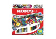 Pastelky trojhranné Kores Mandalas - 50 barev Pastelky trojhranné Kores Mandalas - 50 barev