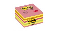 Samolepicí bločky Post-it kostky - růžová, žlutá, oranžová, zelená / 450 lístků