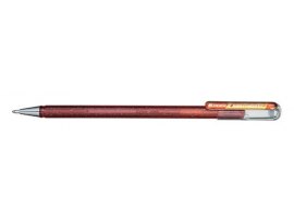 Gelové pero Pentel K 110 metalické dvoubarevné - oranžová / metalická žlutá Gelové pero Pentel K 110 metalické dvoubarevné - oranžová / metalická žlutá