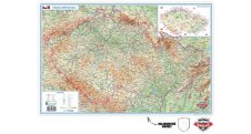 Pracovní podložky dekorované - jednostranná / mapa Česká republika