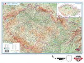 Pracovní podložky dekorované - jednostranná / mapa Česká republika Pracovní podložky dekorované - jednostranná / mapa Česká republika