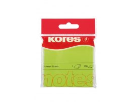 Samolepicí bloček Kores neon - zelená