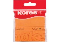 Samolepicí bloček Kores neon - oranžová Samolepicí bloček Kores neon - oranžová