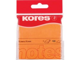 Samolepicí bloček Kores neon - oranžová Samolepicí bloček Kores neon - oranžová