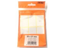 Samolepicí etikety v sáčku - 55 x 27 mm / 60 etiket Samolepicí etikety v sáčku - 55 x 27 mm / 60 etiket