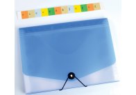 Spisovka s přihrádkami Opaline - modro/bílá