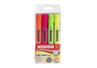 Zvýrazňovače Kores High liner PLUS 36040 sada 4 ks Zvýrazňovače Kores High liner PLUS 36040 sada 4 ks