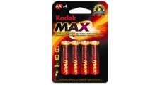 Baterie Kodak alkalické - baterie tužková AA 1,5 V / 4 ks