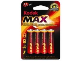 Baterie Kodak alkalické - baterie tužková AA 1,5 V / 4 ks Baterie Kodak alkalické - baterie tužková AA 1,5 V / 4 ks