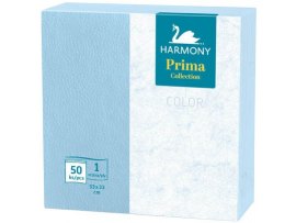 Harmony Color papírové ubrousky modré 1-vrstvé 33 x 33 cm 50ks