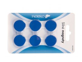 Magnety Perro silné - průměr 24 mm / modré / 6 ks Magnety Perro silné - průměr 24 mm / modré / 6 ks