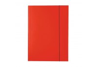 Odkládací mapy kartonové s gumou - červená