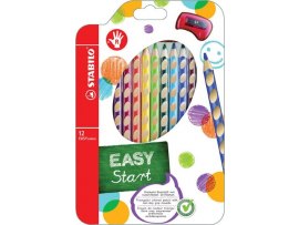 Trojhranné pastelky STABILO EASYcolors - 12 barev / pro praváky