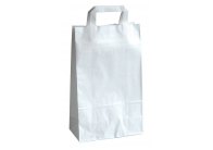 Tašky papírové plochá ucha - bílá / 230 x 100 x 320 mm Tašky papírové plochá ucha - bílá / 230 x 100 x 320 mm