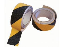 Lepicí páska bezpečnostní - 50 mm x 5 m / žluto-černá