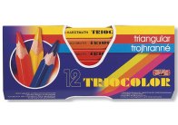 Pastelky Triocolor - 12 barev / lakované / silné Pastelky Triocolor - 12 barev / lakované / silné