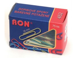 Dopisní spony RON barevné - 28 mm / 75 ks Dopisní spony RON barevné - 28 mm / 75 ks