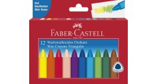 Pastelky voskové trojboké Faber Castell - 12 barev